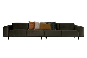 Fløyelssofa Nowell 4-seter - Grønn - Møbler - Sofaer - Fløyelssofaer