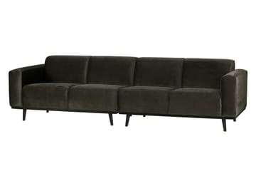 Fløyelssofa Nowell 4-seter - Grønn - Møbler - Sofaer - Fløyelssofaer