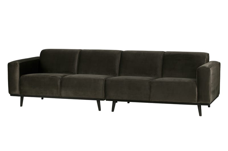 Fløyelssofa Nowell 4-seter - Grønn - Møbler - Sofaer - Fløyelssofaer