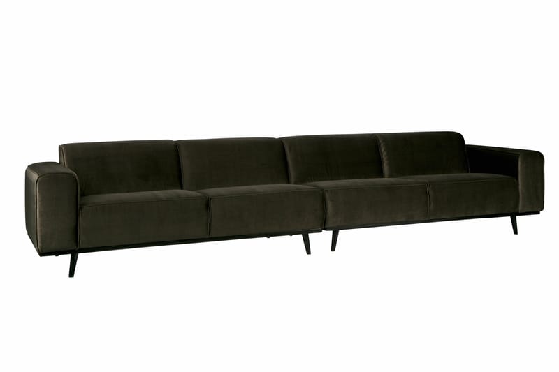 Fløyelssofa Nowell 4-seter - Grønn - Møbler - Sofaer - Fløyelssofaer