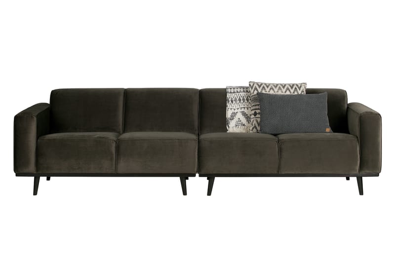Fløyelssofa Nowell 4-seter - Grønn - Møbler - Sofaer - Fløyelssofaer