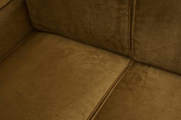 Fløyelssofa Nowell 4-seter - Honninggul - Møbler - Sofaer - Fløyelssofaer