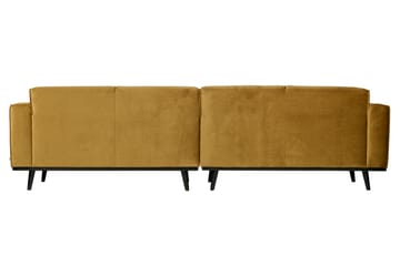 Fløyelssofa Nowell 4-seter - Honninggul - Møbler - Sofaer - Fløyelssofaer