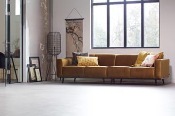 Fløyelssofa Nowell 4-seter - Honninggul - Møbler - Sofaer - Fløyelssofaer