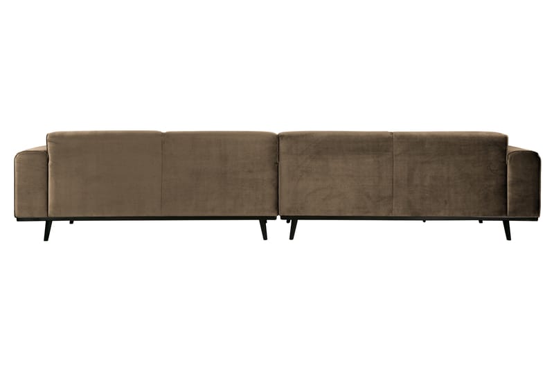 Fløyelssofa Nowell 4-seter - Taupe - Møbler - Sofaer - Fløyelssofaer
