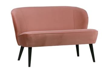 Fløyelssofa Vintage Asra - Rosa - Møbler - Sofaer - Fløyelssofaer
