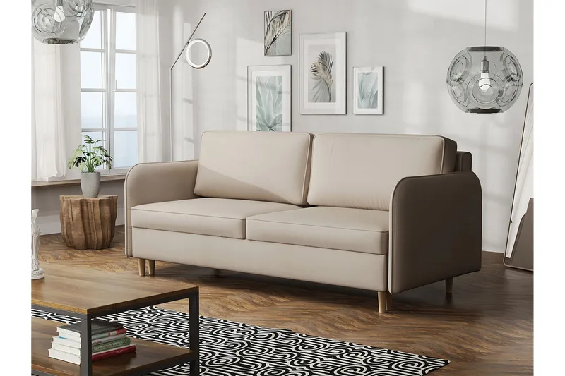 Gaja 2-seter Sofa - Beige - Møbler - Sofaer - Fløyelssofaer