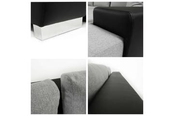 Hjørnesofa Ianto - Mörkblå - Møbler - Sofaer - Fløyelssofaer