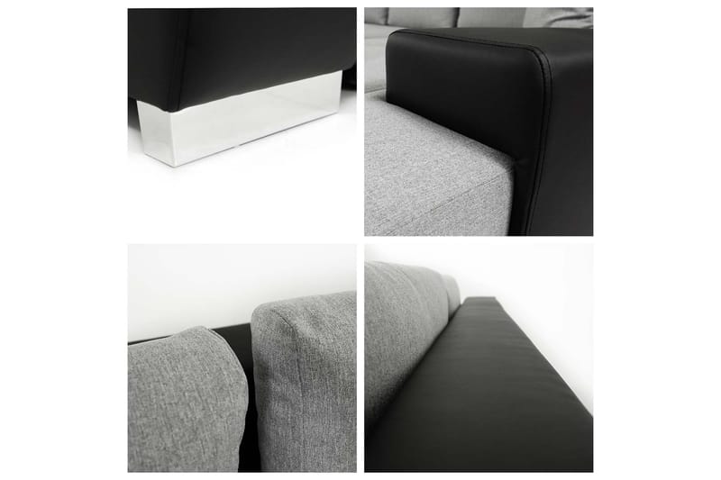 Hjørnesofa Ianto - Mörkblå - Møbler - Sofaer - Fløyelssofaer