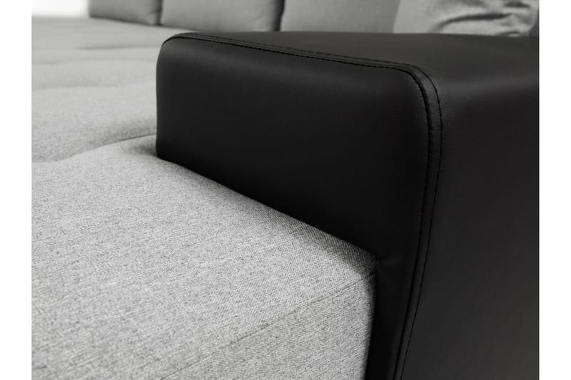Hjørnesofa Ianto - Mörkblå - Møbler - Sofaer - Fløyelssofaer