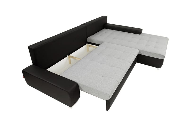 Hjørnesofa Ianto - Mörkblå - Møbler - Sofaer - Fløyelssofaer