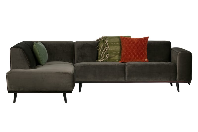 Hjørnesofa Nowell Venstre - Grønn - Møbler - Sofaer - Fløyelssofaer