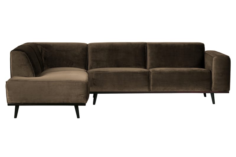 Hjørnesofa Nowell Venstre - Taupe - Møbler - Sofaer - Fløyelssofaer