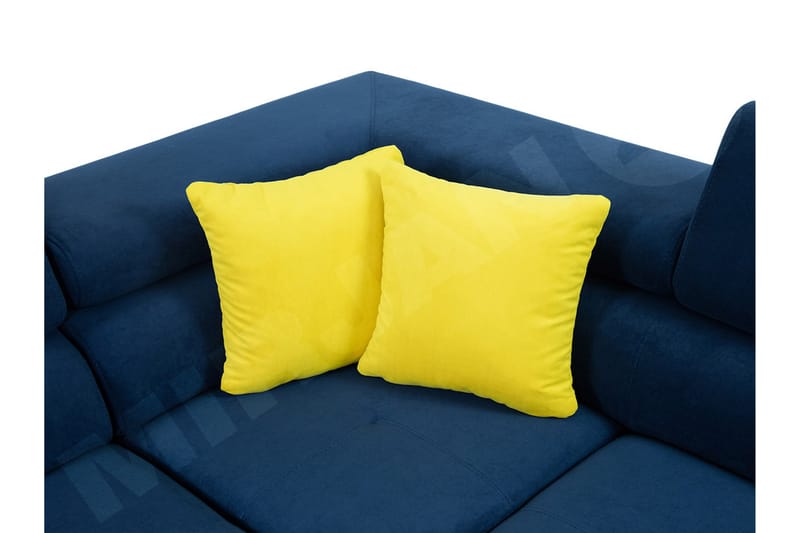 Hjørnesofa Urvalla Høyre - Grå - Møbler - Sofaer - Fløyelssofaer