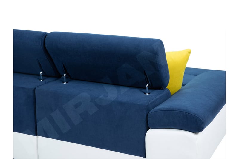 Hjørnesofa Urvalla Høyre - Grå - Møbler - Sofaer - Fløyelssofaer