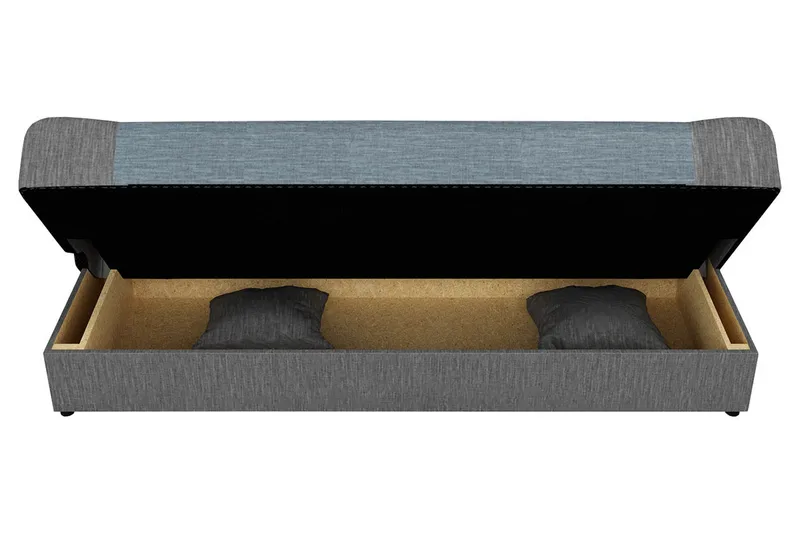 Jonas Sovesofa 195x87x86 cm - Rød - Møbler - Sofaer - Sovesofaer - 3 seters sovesofa