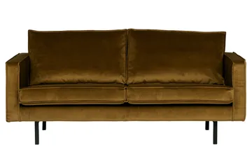 Lissbon 2,5-seters Fløyelssofa - Honninggul - Møbler - Sofaer - Fløyelssofaer