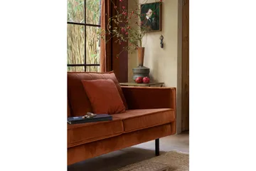 Lissbon 2,5-seters Fløyelssofa - Rust - Møbler - Sofaer - Fløyelssofaer