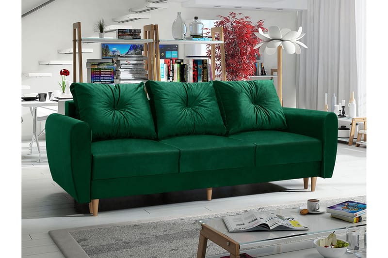 Manstad Sofa - Grønn - Møbler - Sofaer - Fløyelssofaer