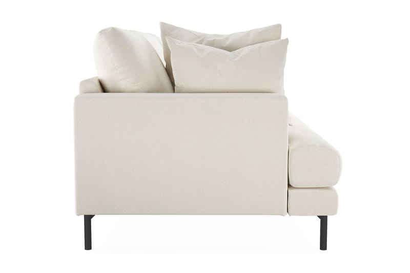 Menard 3-seters Dyp Fløyelssofa 205 cm bred - Kremhvit - Møbler - Sofaer - Fløyelssofaer