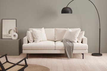 Menard 3-seters Dyp Fløyelssofa 205 cm bred - Kremhvit - Møbler - Sofaer - Fløyelssofaer