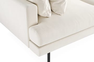 Menard 3-seters Dyp Fløyelssofa - Kremhvit - Møbler - Sofaer - Fløyelssofaer