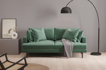 Menard 3-seters Dyp Fløyelssofa - Mørk grønn - Møbler - Sofaer - Fløyelssofaer