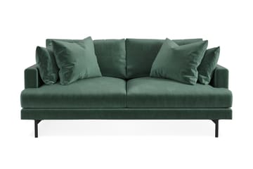 Menard 3-seters Fløyelssofa - Mørk grønn - Møbler - Sofaer - Fløyelssofaer