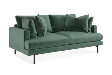 Menard 3-seters Fløyelssofa - Mørk grønn - Møbler - Sofaer - Fløyelssofaer