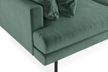 Menard 3-seters Fløyelssofa - Mørk grønn - Møbler - Sofaer - Fløyelssofaer