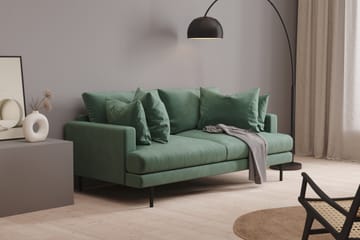 Menard 3-seters Fløyelssofa - Mørk grønn - Møbler - Sofaer - Fløyelssofaer
