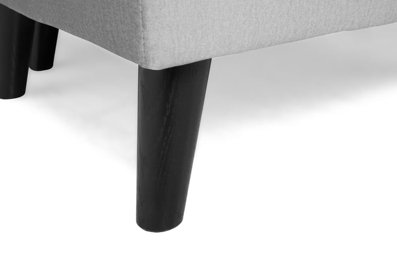 Monroe 6-seters Venstrevendt U-formet Large Sofa med Divan og Sjeselong i Fløyel - Lys grå - Møbler - Sofaer - Fløyelssofaer