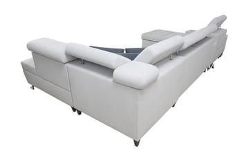 Morenia 4-seter Sovesofa 127x195 cm med Oppbevaring i Fløyel - Rosa - Møbler - Sofaer - Fløyelssofaer