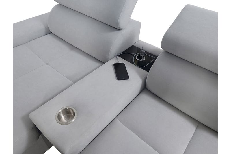Morenia 4-seter Sovesofa 127x195 cm med Oppbevaring i Fløyel - Rosa - Møbler - Sofaer - Fløyelssofaer