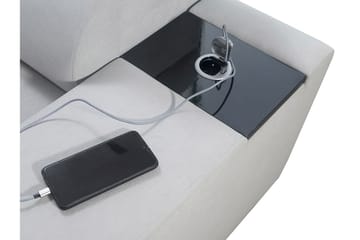 Morenia 4-seters Hjørnesovesofa Høyre - Hvit - Møbler - Sofaer - Fløyelssofaer