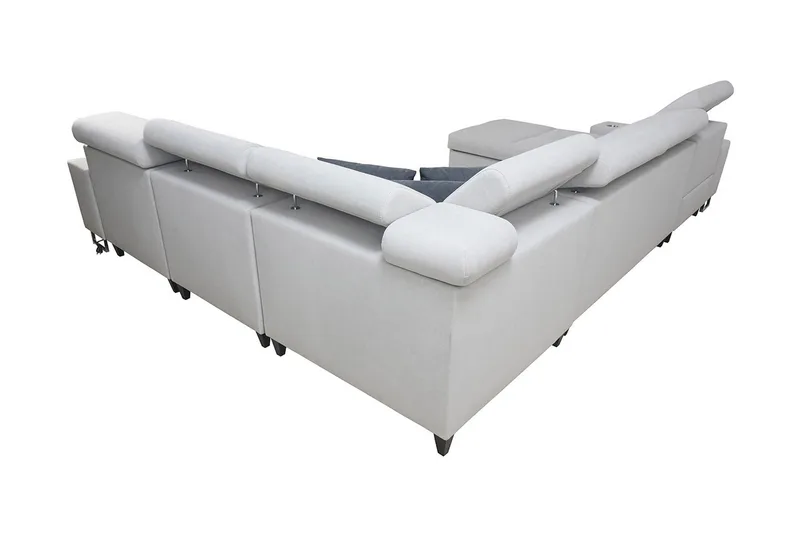 Morenia 4-seters Hjørnesovesofa Høyre - Hvit - Møbler - Sofaer - Fløyelssofaer