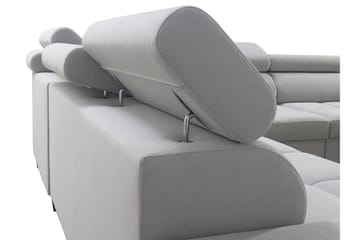 Morenia 4-seters Hjørnesovesofa Høyre - Hvit - Møbler - Sofaer - Fløyelssofaer