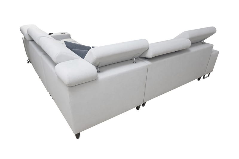 Morenia 4-seters Hjørnesovesofa Høyre - Hvit - Møbler - Sofaer - Fløyelssofaer