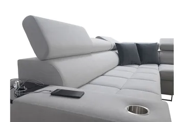 Morenia Sovesofa m. Sjeselong L-formet - Møbler - Sofaer - Fløyelssofaer