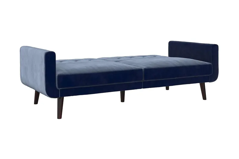 Nola 3-seters Sovesofa Fløyel/Blå - Dorel Home - Møbler - Sofaer - Fløyelssofaer