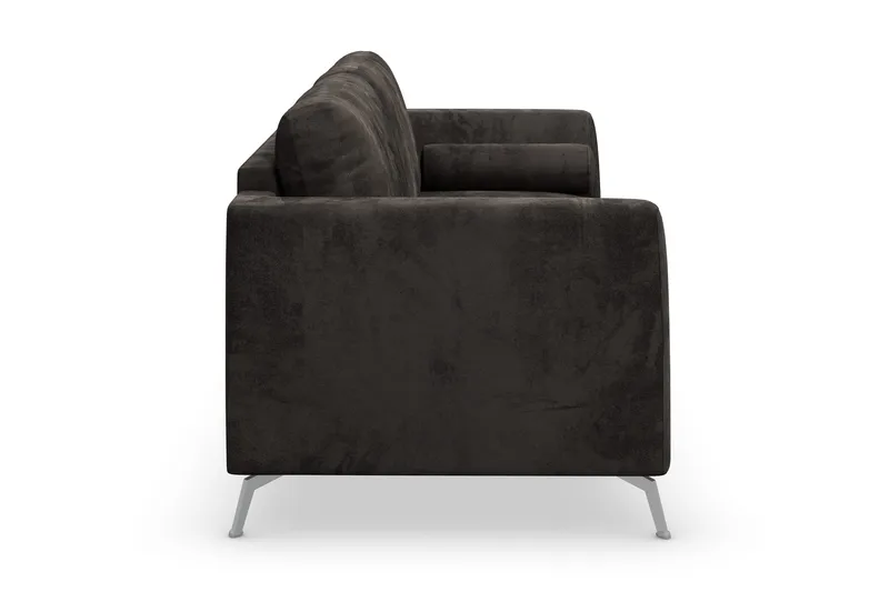 Ocean Lyx 3-seter Sofa - Mørkegrå/Fløyel - Møbler - Sofaer - Fløyelssofaer