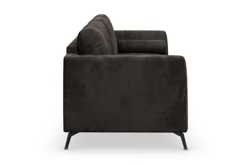 Ocean Lyx 3-seter Sofa - Mørkegrå/Fløyel - Møbler - Sofaer - Fløyelssofaer