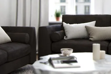 Ocean Lyx 3-seter Sofa - Mørkegrå/Fløyel - Møbler - Sofaer - Fløyelssofaer