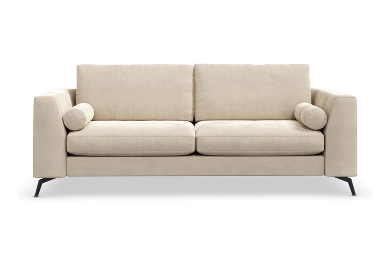 Ocean Lyx 3-seters Fløyelssofa - Beige - Møbler - Sofaer - Fløyelssofaer
