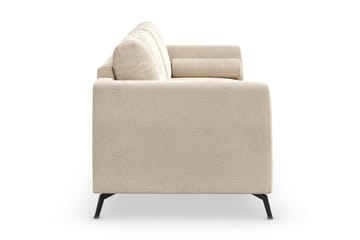 Ocean Lyx 3-seters Fløyelssofa - Beige - Møbler - Sofaer - Fløyelssofaer
