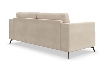 Ocean Lyx 3-seters Fløyelssofa - Beige - Møbler - Sofaer - Fløyelssofaer