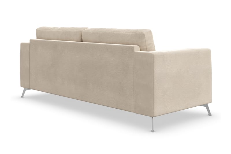 Ocean Lyx 3-seters Fløyelssofa - Beige - Møbler - Sofaer - Fløyelssofaer