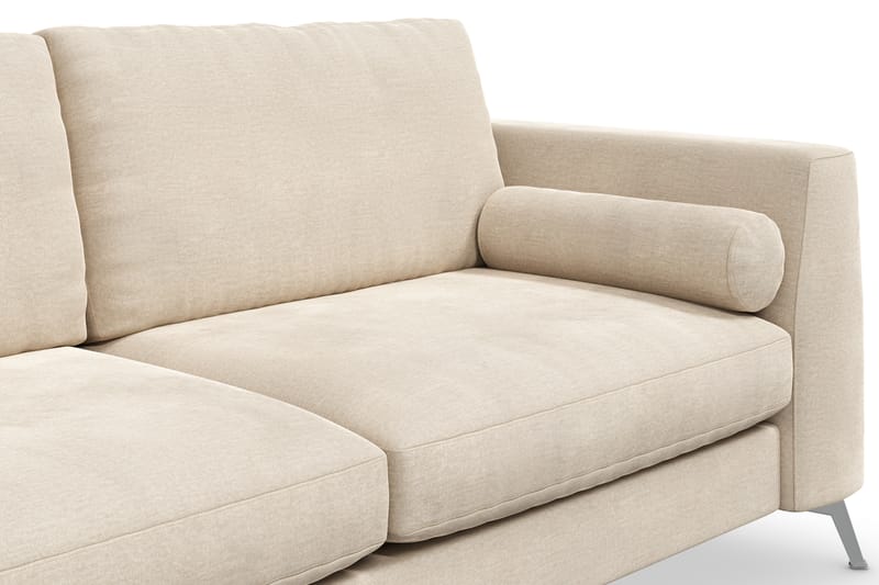 Ocean Lyx 3-seters Fløyelssofa - Beige - Møbler - Sofaer - Fløyelssofaer