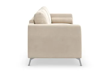 Ocean Lyx 3-seters Fløyelssofa - Beige - Møbler - Sofaer - Fløyelssofaer