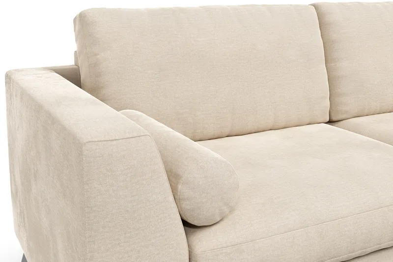 Ocean Lyx 3-seters Fløyelssofa - Beige - Møbler - Sofaer - Fløyelssofaer